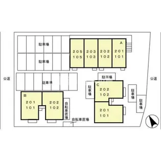 セジュール當水 C【1階】の地図