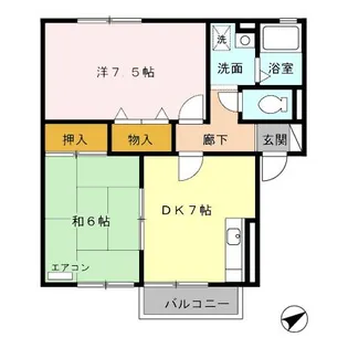 セジュール當水 C【1階】の間取り