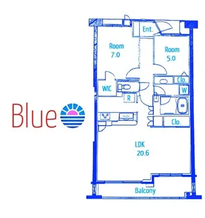 フォルスコート茅ヶ崎ラチエン通り【3階】の間取り