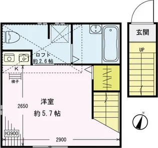 K-house中落合【2階】の間取り