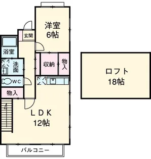 フリースペース【2階】の間取り