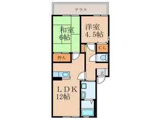 クレセントY【1階】の間取り