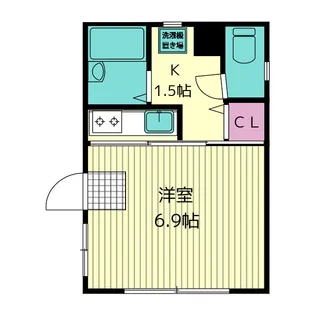 東京都目黒区目黒本町5【アパート】の間取り