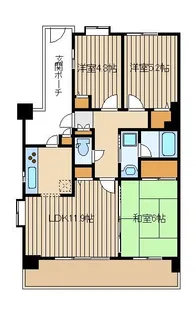 東京都西東京市東伏見3【マンション】の間取り