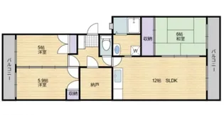ロイヤル島本【2階】の間取り