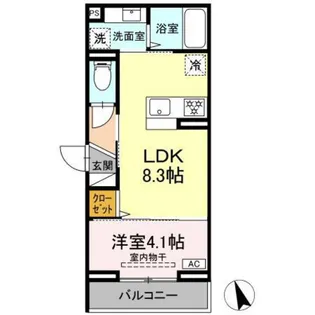 D Paina 上平間 II【2階】の間取り