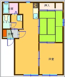 シャトーサントラルB棟【1階】の間取り