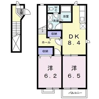 アイオーラ【2階】の間取り