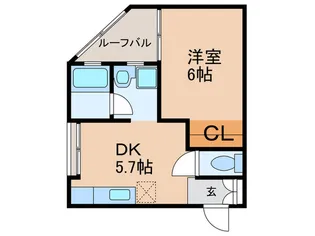 サルーテ【2階】の間取り