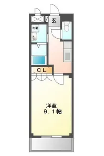 アルコバレーノ白水【1階】の間取り