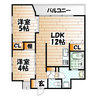 THE GRANDE HILLS【3階】の間取り