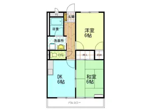 ムーンリバー B棟【2階】の間取り