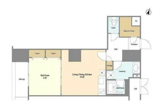 グランハイツ高田馬場【13階】の間取り