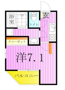 ピークヴィレ青井【2階】の間取り