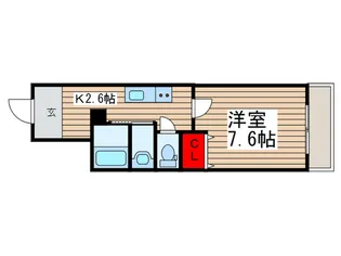 クレア栄町【4階】の間取り