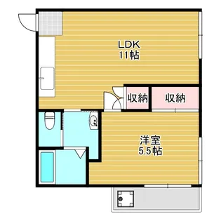 藤ハイム【2階】の間取り