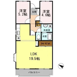 オースター5番館【4階】の間取り