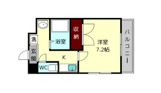 クレセール杉ヶ町【4階】の間取り