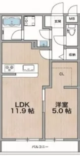 竹寿DAIGO【3階】の間取り