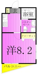 シャンブル【4階】の間取り