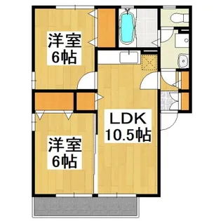 サウスパークスTAKAHISA B【1階】の間取り