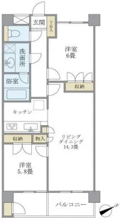 KDXレジデンス宮前平【1階】の間取り
