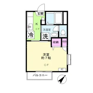 カーサ・フェリーチェ【2階】の間取り