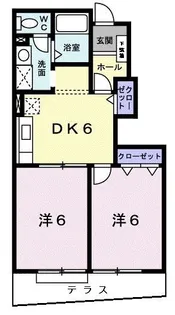 ヴェルデ【1階】の間取り