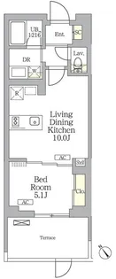 グランパーク千駄ヶ谷レジデンス【1階】の間取り