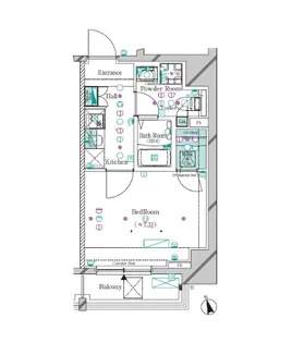 ガリシア大塚駅前【2階】の間取り