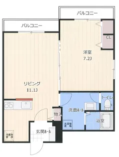 コーポ吉野【2階】の間取り