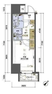 リヴシティ横浜東ベイサイド【6階】の間取り