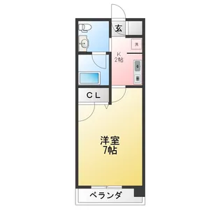 ジェプロ大江【4階】の間取り