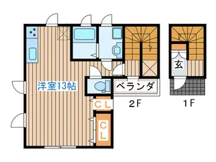 ベル レージュ大工町【2階】の間取り