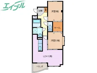 ベルクレスト【1階】の間取り