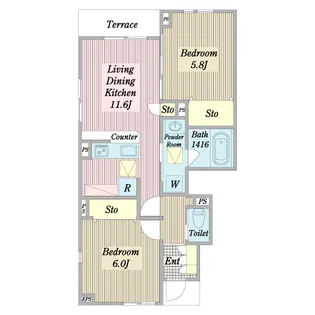 アルシオーネ【1階】の間取り