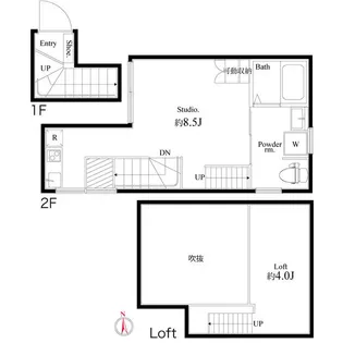 アパルトメント梅丘グランデ【2階】の間取り