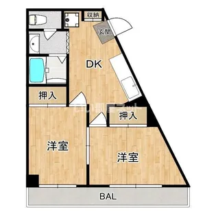 ボナール松本【2階】の間取り