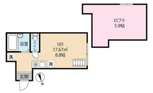 ロータス【1階】の間取り