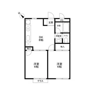 コートサイドアベニューR棟【2階】の間取り