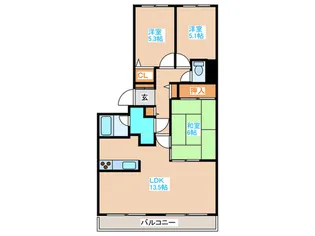 パシフィック近代美術館前【8階】の間取り