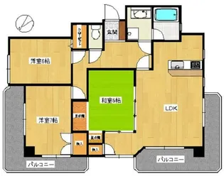 ナビオ水前寺【4階】の間取り