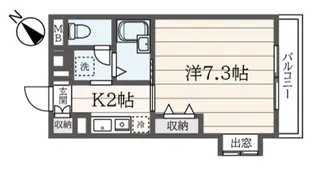 ボヌール南大沢【2階】の間取り