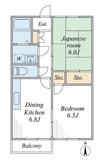ニュープレーンヒルズ【1階】の間取り