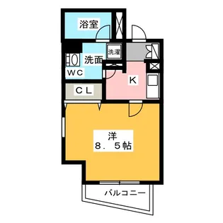 アクアヒルズ【3階】の間取り