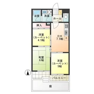 三ツ木武蔵野ビル【1階】の間取り