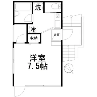 ストゥディオ【2階】の間取り
