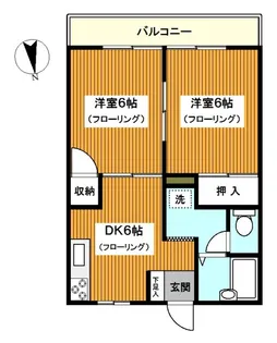 サンハイム富士見【1階】の間取り