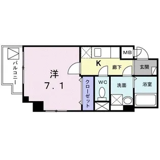 スリーピーラグーン【4階】の間取り