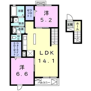 クレールポールEDO【4階】の間取り
